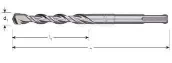 ROTEC Hamerboor, SDS-plus V-Breaker, in box - specificaties