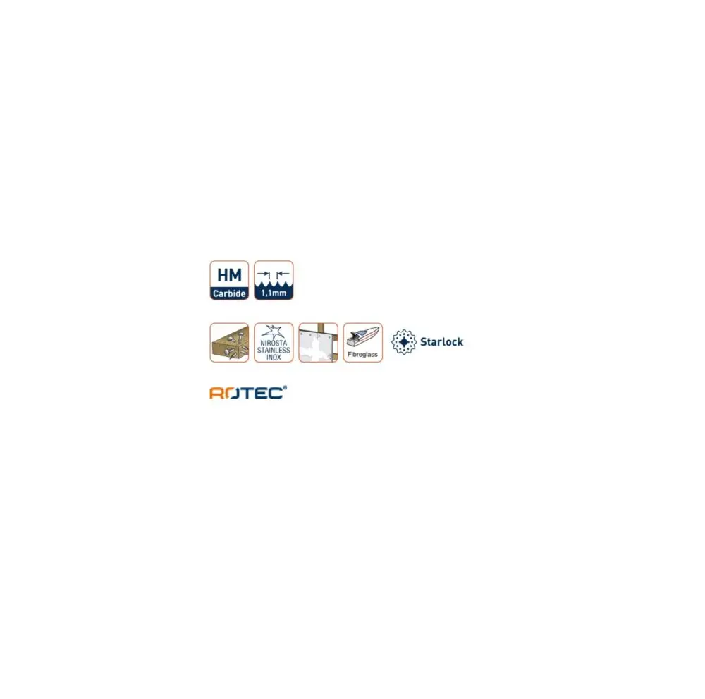 ROTEC PREMIUM Starlock invalzaagblad type OT 11/20HM - specificaties