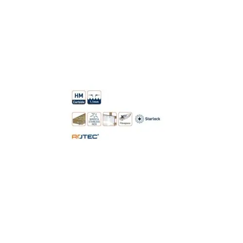 ROTEC PREMIUM Starlock invalzaagblad type OT 11/20HM - specificaties