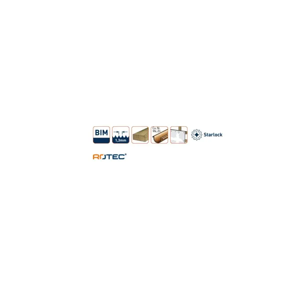 ROTEC PREMIUM Starlock invalzaagblad type OT 13/20bi - specificaties