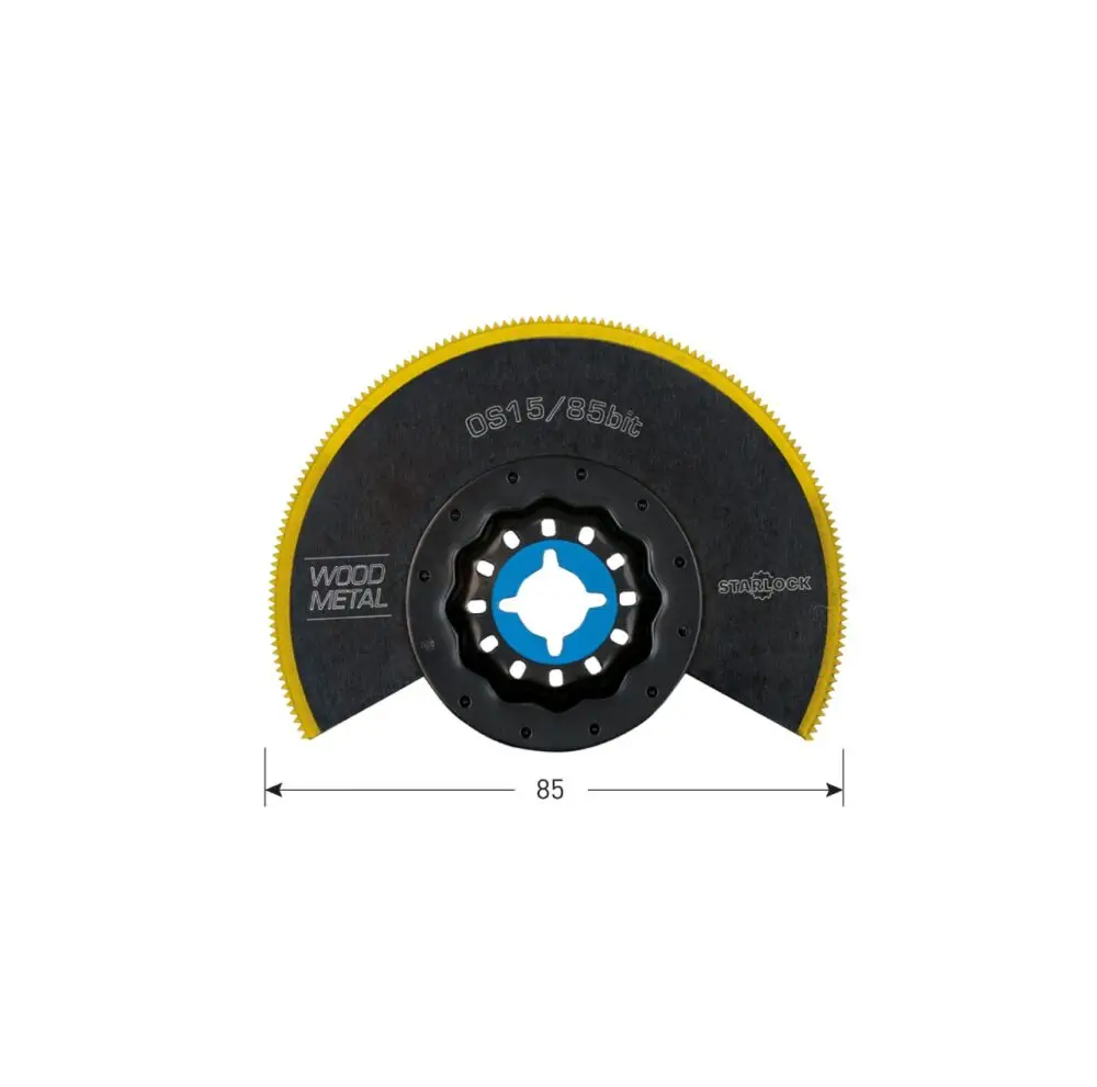 PREMIUM Starlock segmentzaagblad type OS 15-85bit specs ROTEC PREMIUM Starlock segmentzaagblad type OS 15/85bit - specificaties