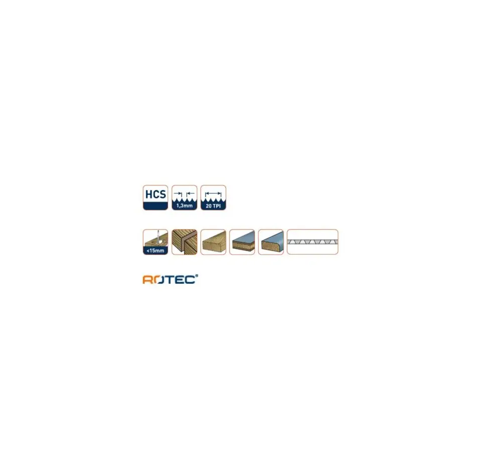 ROTEC Decoupeerzaagblad DC120 - specificaties 2