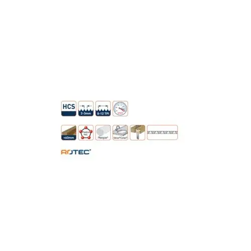 ROTEC Decoupeerzaagblad DC140 - specificaties 2