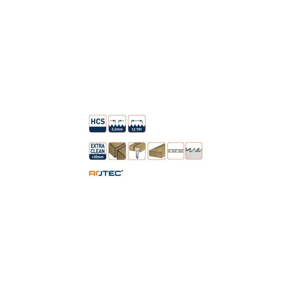 ROTEC Decoupeerzaagblad DC150 - specificaties 2