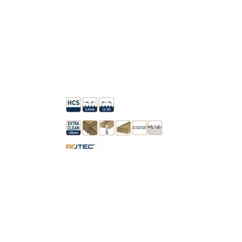 ROTEC Decoupeerzaagblad DC150 - specificaties 2