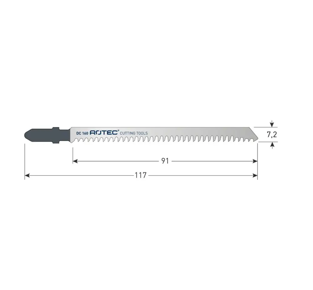 Decoupeerzaagblad DC160 ROTEC Decoupeerzaagblad DC160