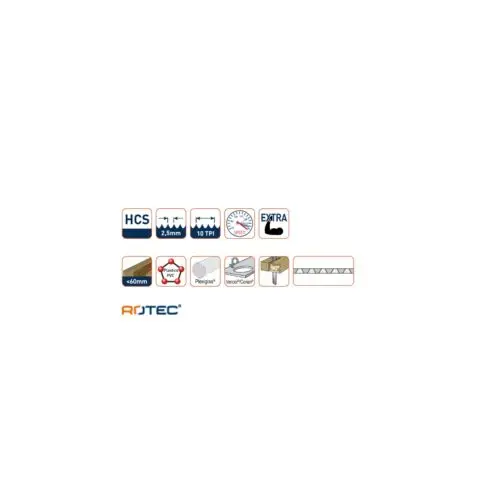 Decoupeerzaagblad DC160 meer specs ROTEC Decoupeerzaagblad DC160 - specificaties 2