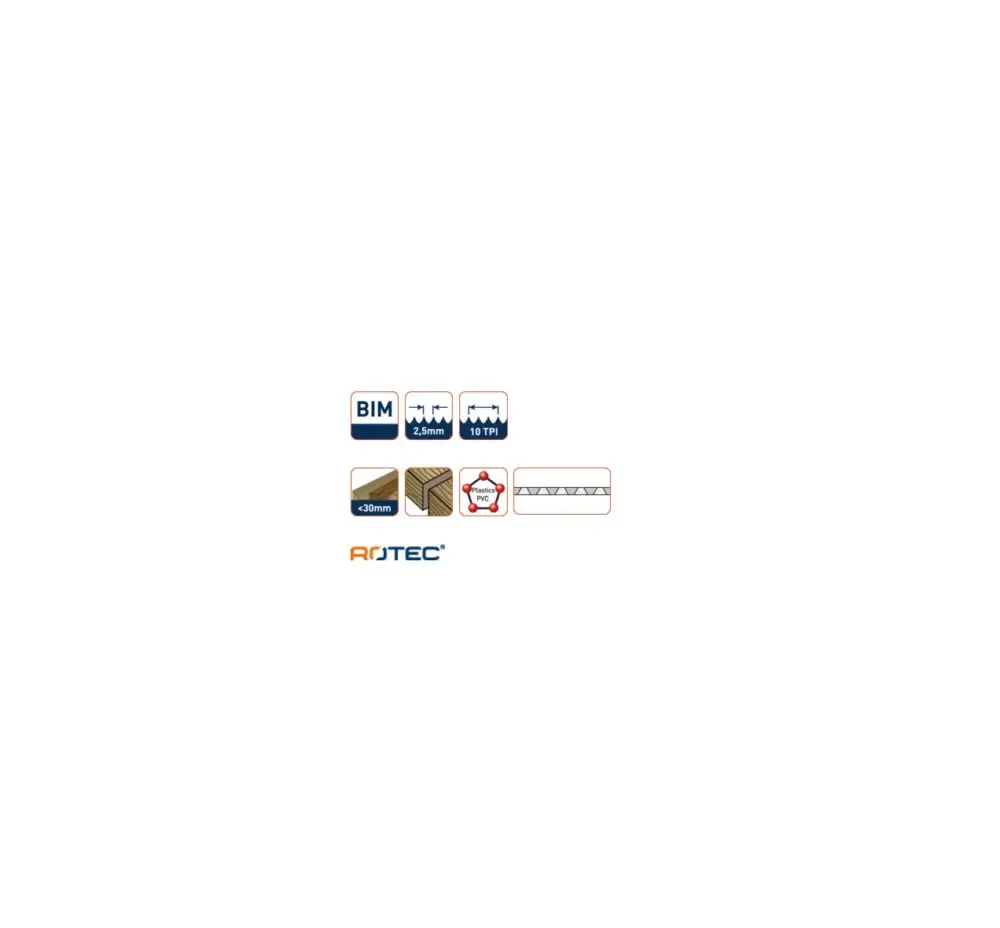 ROTEC Decoupeerzaagblad DC170 - specificaties 2