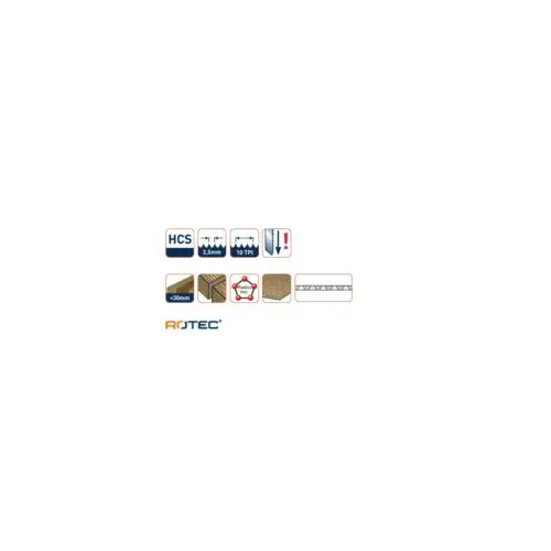 ROTEC Decoupeerzaagblad DC190 - specificaties 2