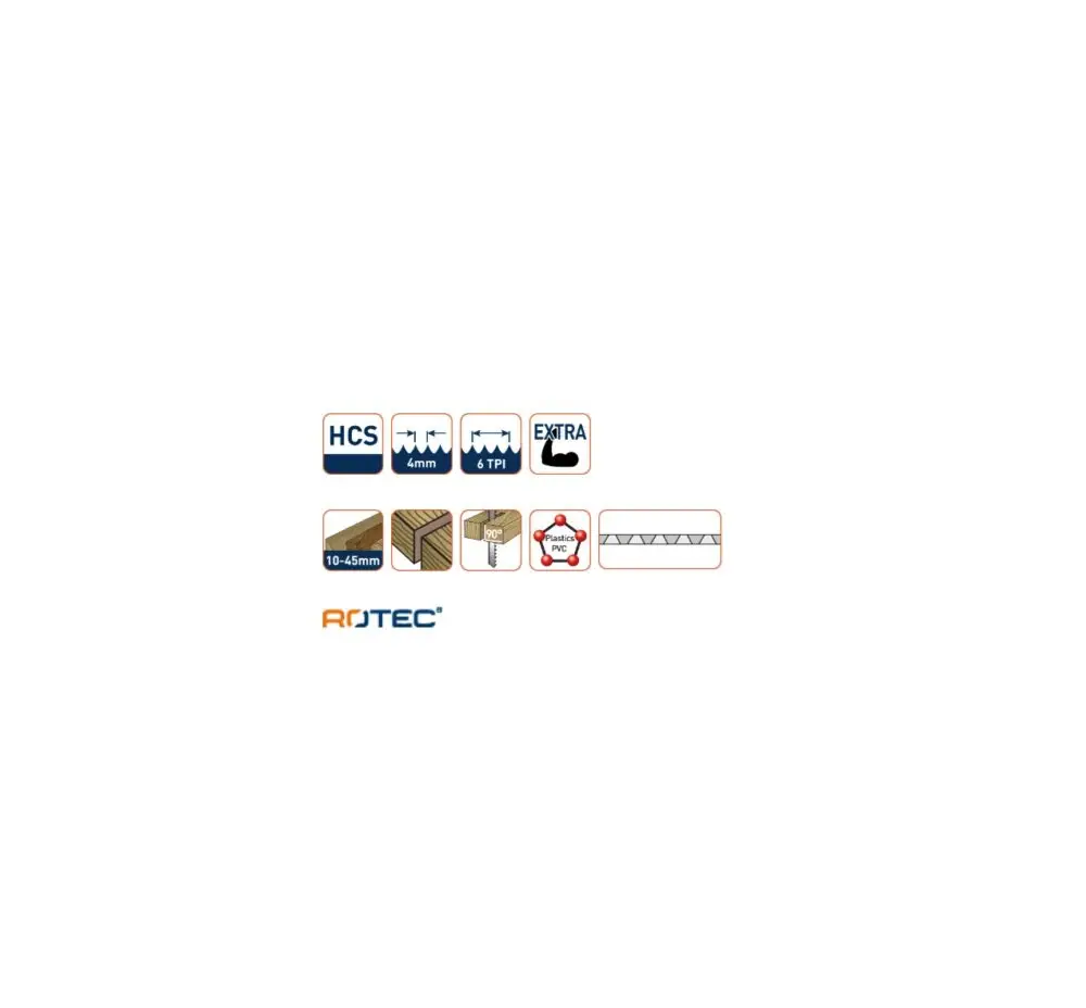 ROTEC Decoupeerzaagblad DC220 - specificaties 2