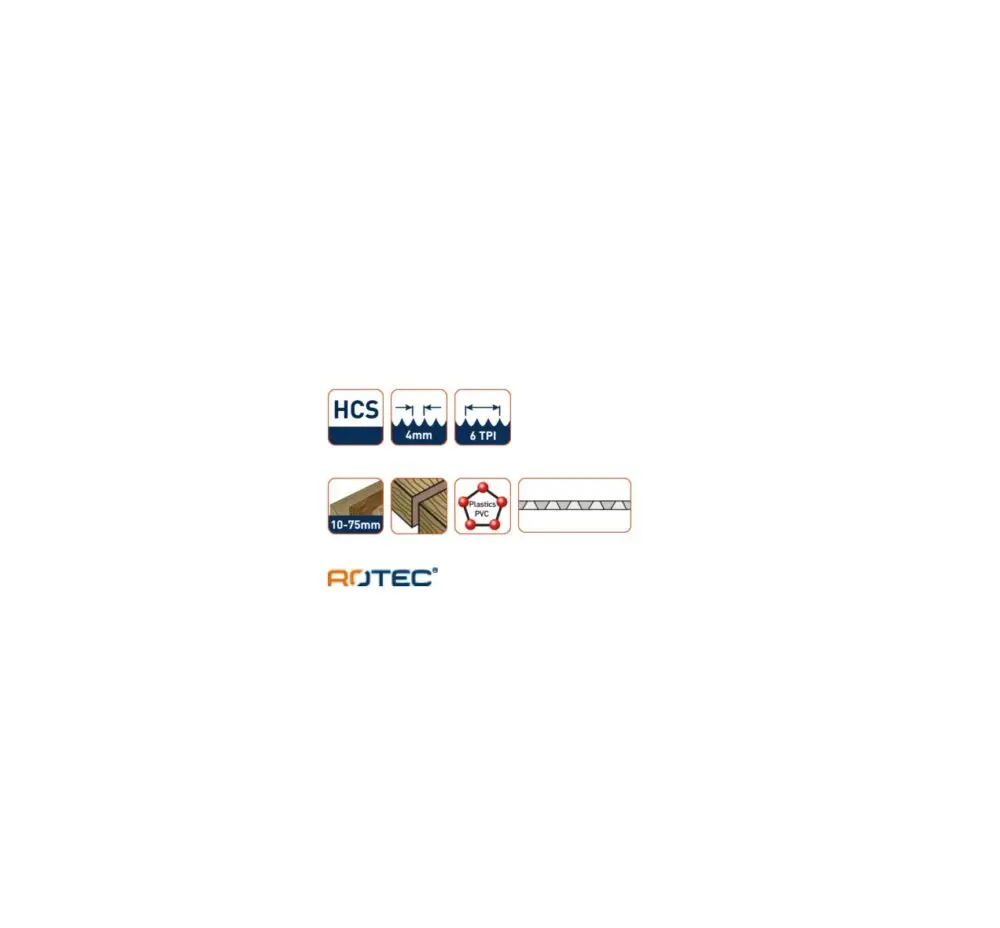 ROTEC Decoupeerzaagblad DC230 - specificaties 2