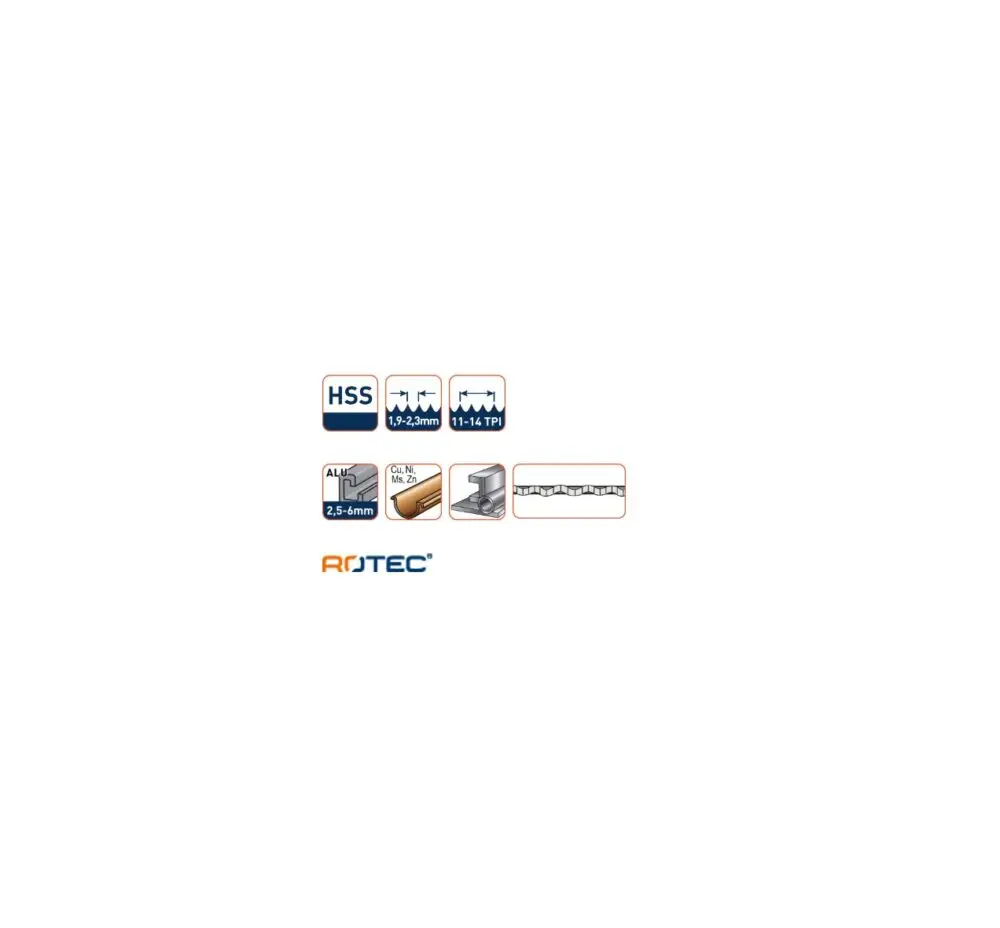 ROTEC Decoupeerzaagblad DC640 - specificaties 2