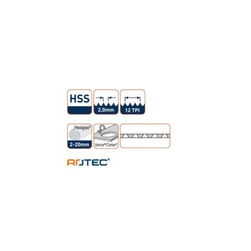 ROTEC Decoupeerzaagblad DC820 - specificaties 2