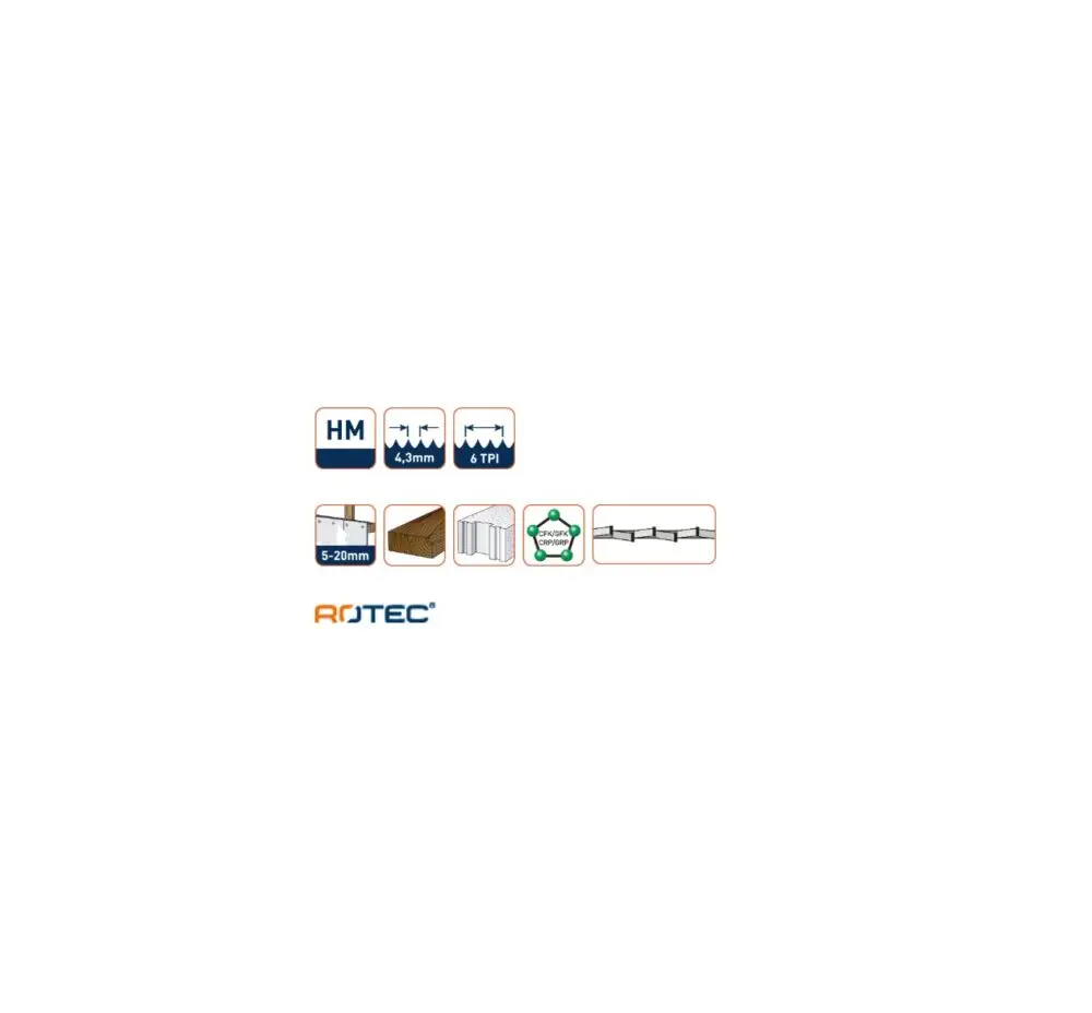 ROTEC Decoupeerzaagblad DC860 - specificaties 2