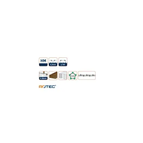 ROTEC Decoupeerzaagblad DC860 - specificaties 2