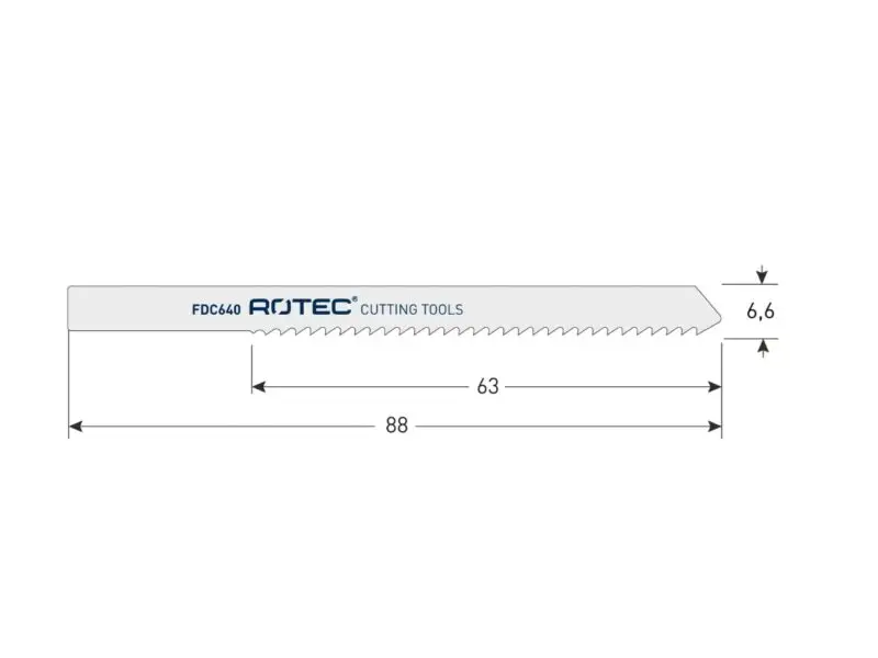ROTEC Decoupeerzaagblad FDC640