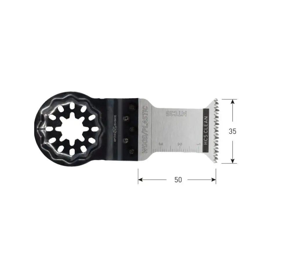 HCS Starlock invalzaagblad type MTC35, 35x50 mm specs ROTEC HCS Starlock invalzaagblad type MTC35, 35x50 mm - specificaties