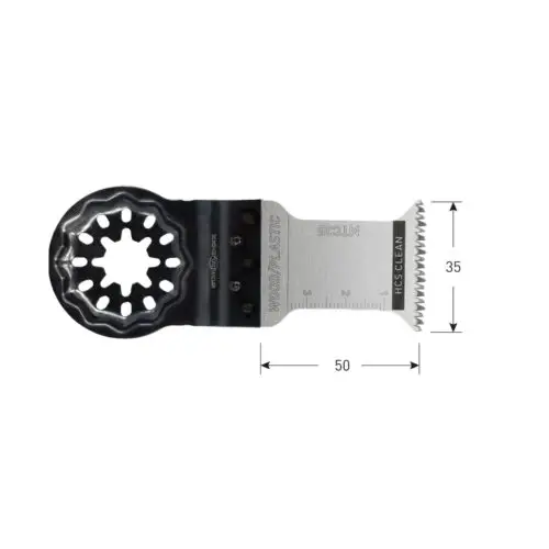 HCS Starlock invalzaagblad type MTC35, 35x50 mm specs ROTEC HCS Starlock invalzaagblad type MTC35, 35x50 mm - specificaties