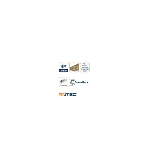 ROTEC Open-Back invalzaagblad type MT34HM - specificaties