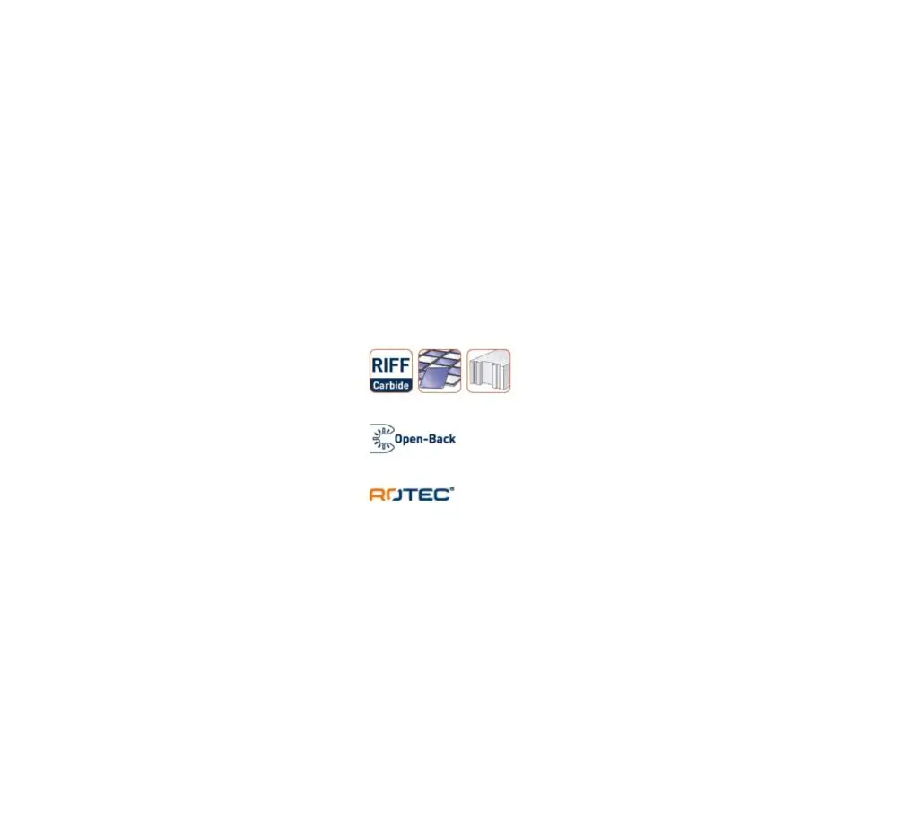 ROTEC Open-Back invalzaagblad type MT34HMri - specificaties