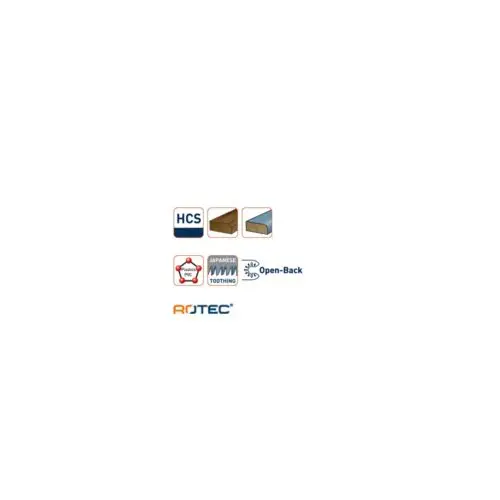 Open-Back invalzaagblad type MTC34 specs meer ROTEC Open-Back invalzaagblad type MTC34 - specificaties