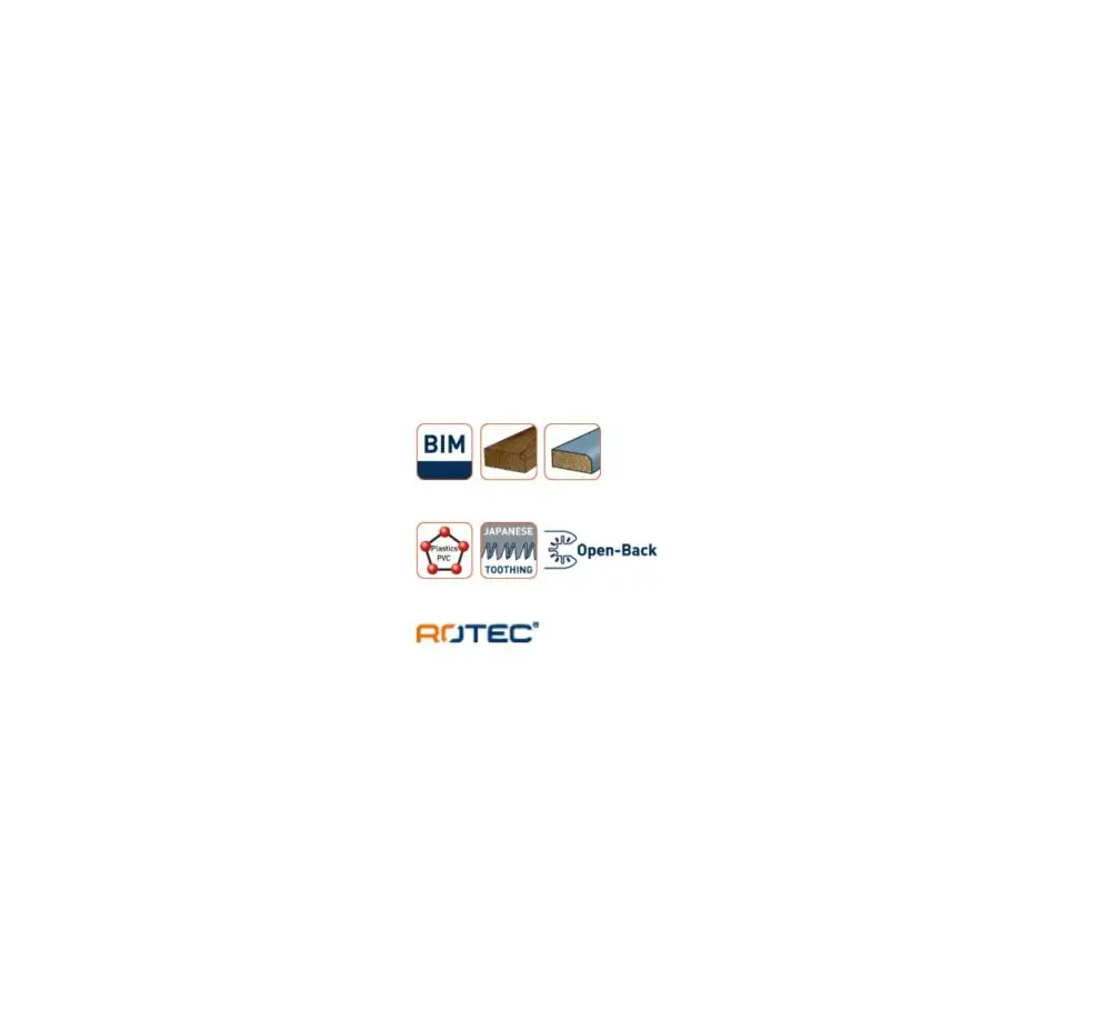 ROTEC Open-Back invalzaagblad type MTC34bi - specificaties