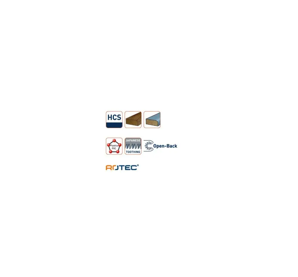 ROTEC Open-Back invalzaagblad type MTC69 - specificaties