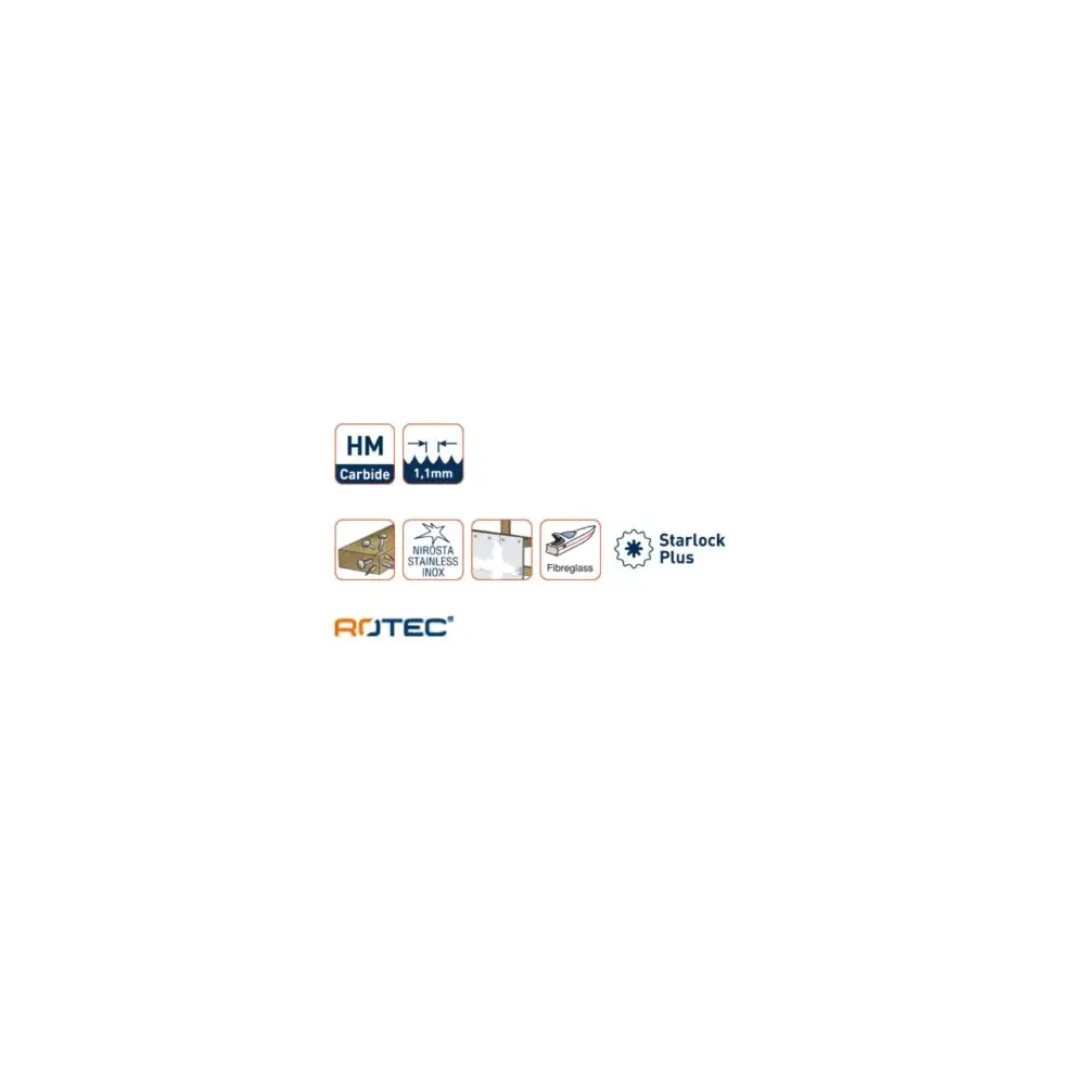 ROTEC PREMIUM Starlock-Plus invalzaagblad type PT 11/32HM - specificaties
