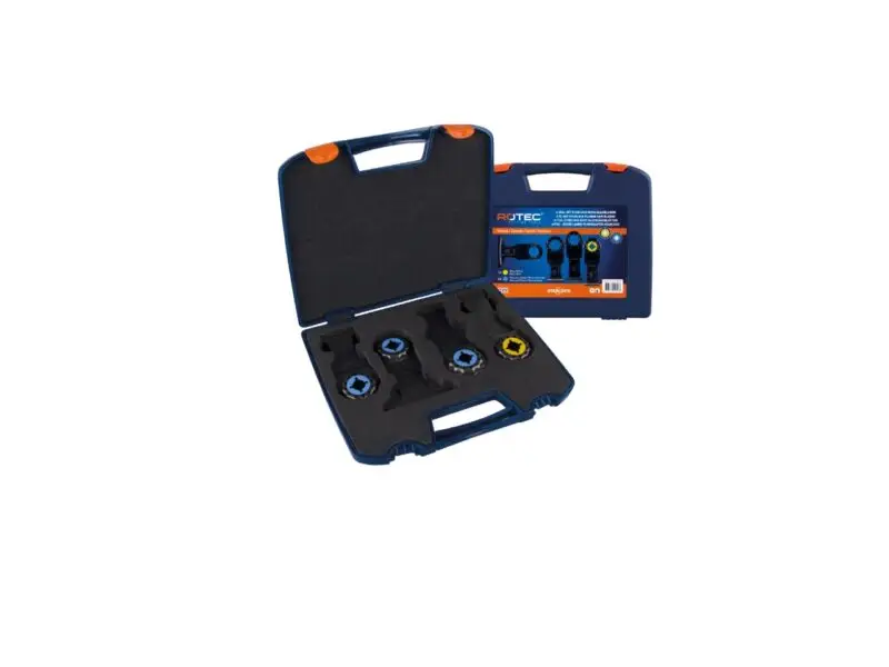 ROTEC PREMIUM Starlock multitoolsset, in koffer (hout en metaal)