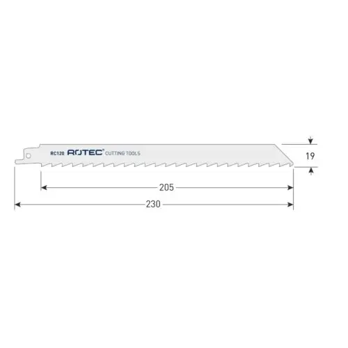ROTEC Reciprozaagblad RC120