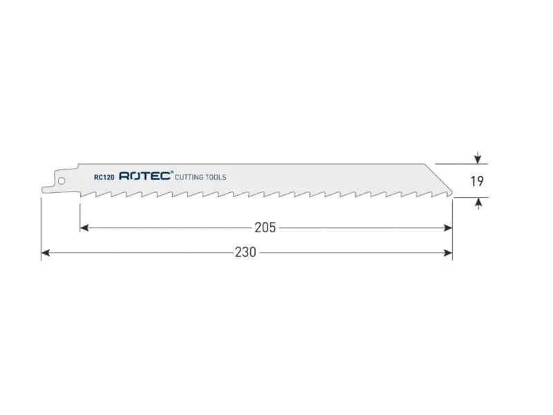 ROTEC Reciprozaagblad RC120
