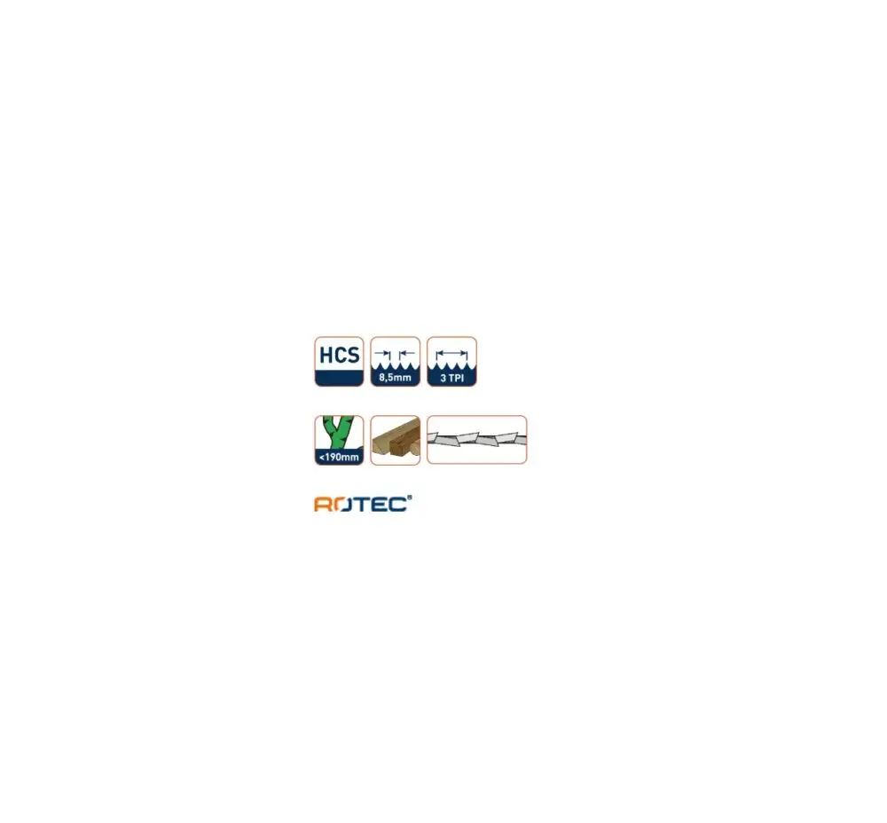 ROTEC Reciprozaagblad RC140 - specificaties 2