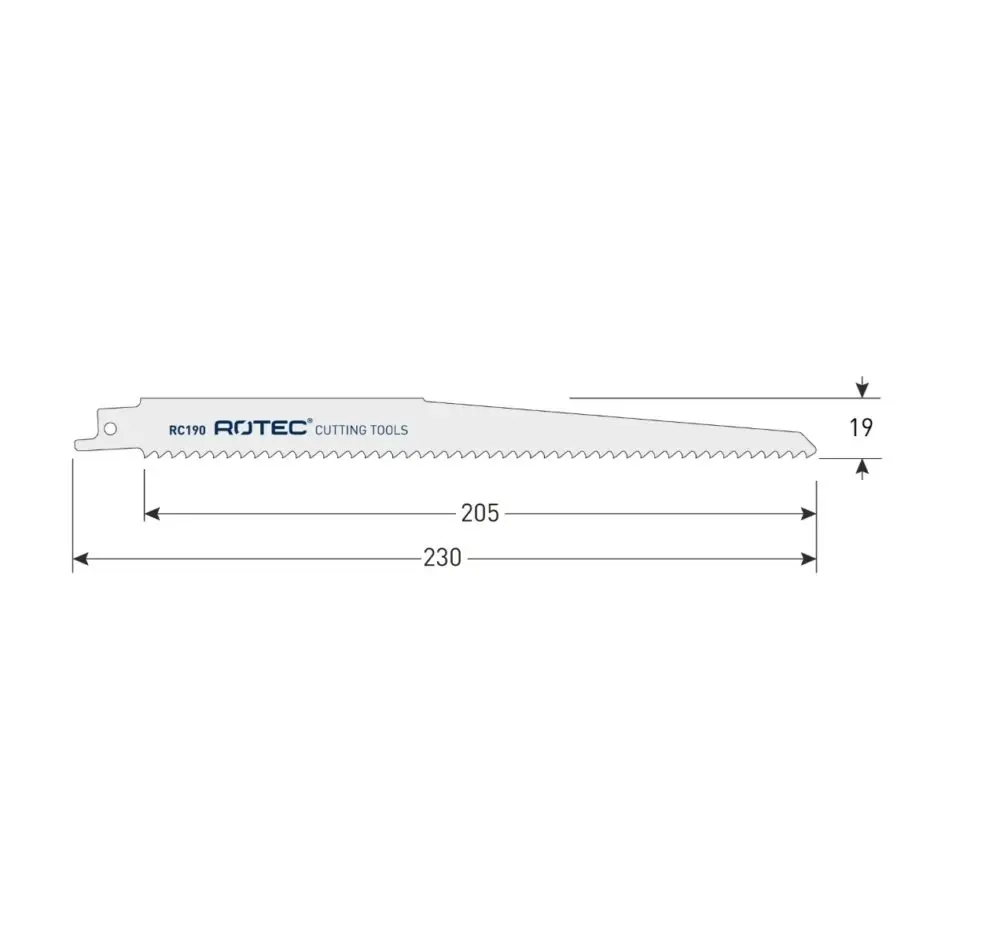 ROTEC Reciprozaagblad RC190