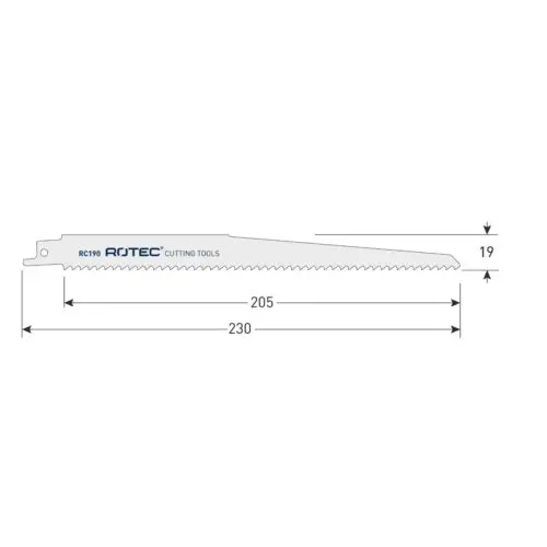 ROTEC Reciprozaagblad RC190