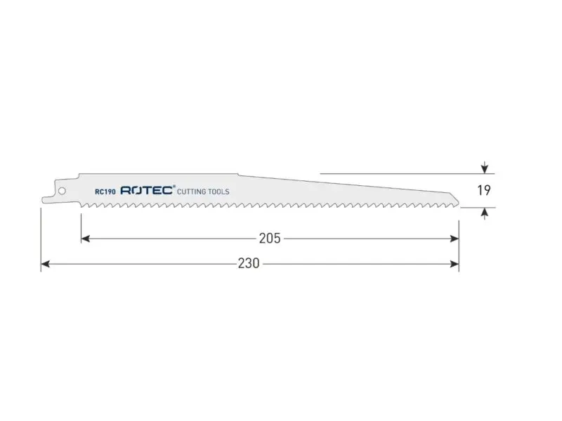 ROTEC Reciprozaagblad RC190