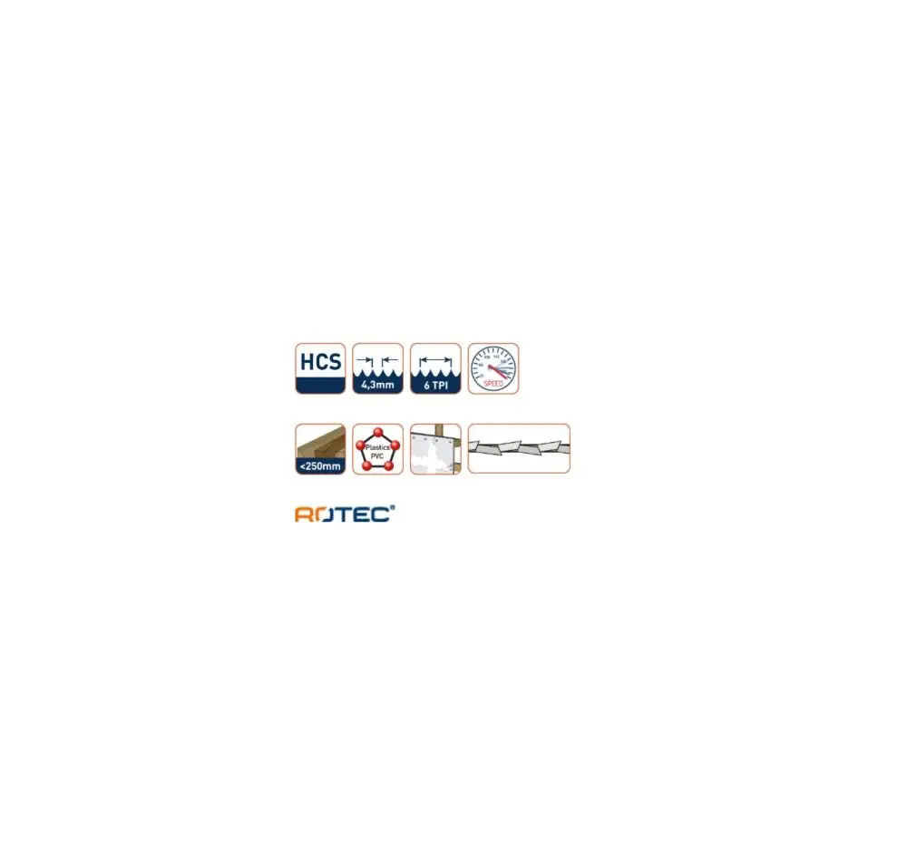 ROTEC Reciprozaagblad RC200 - specificaties 2