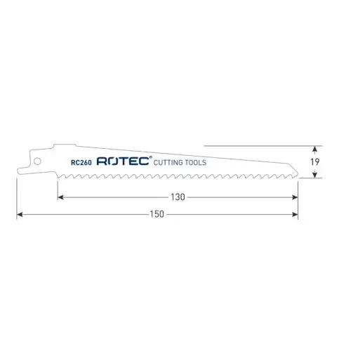 ROTEC Reciprozaagblad RC260