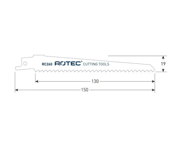 ROTEC Reciprozaagblad RC260