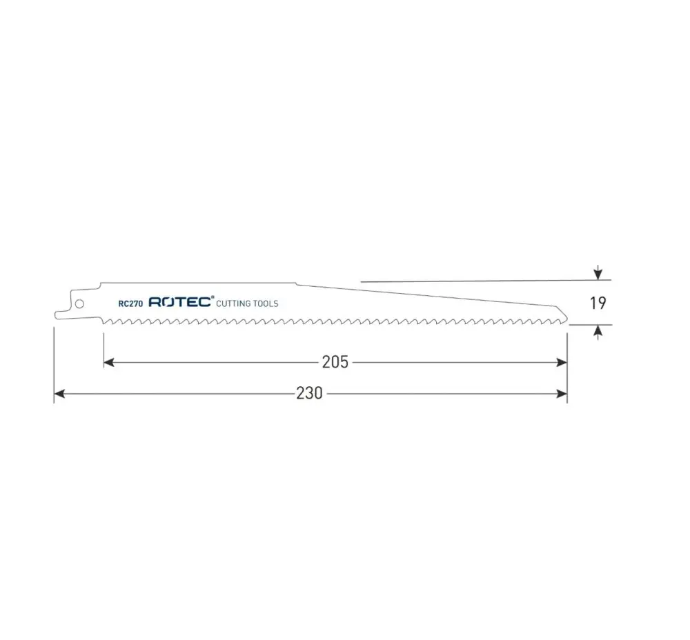Reciprozaagblad RC270 ROTEC Reciprozaagblad RC270