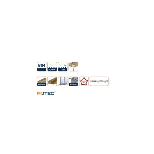Reciprozaagblad RC270 meer specs ROTEC Reciprozaagblad RC270 - specificaties 2