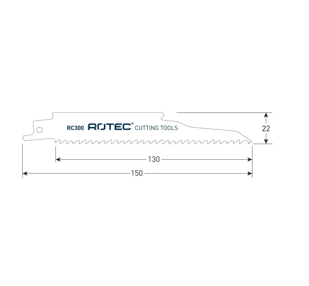 Reciprozaagblad RC300 ROTEC Reciprozaagblad RC300