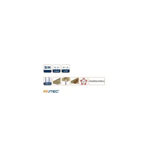 Reciprozaagblad RC300 meer specs ROTEC Reciprozaagblad RC300 - specificaties 2