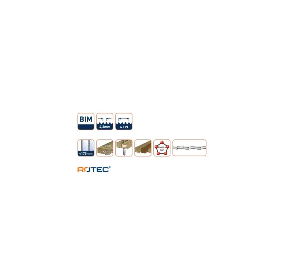 ROTEC Reciprozaagblad RC310 - specificaties 2