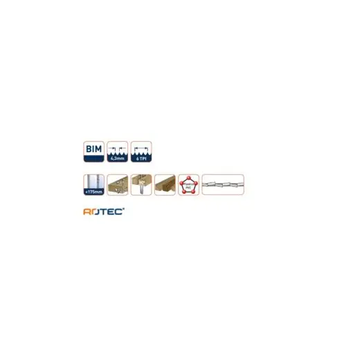 ROTEC Reciprozaagblad RC310 - specificaties 2
