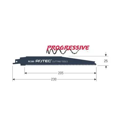 ROTEC Reciprozaagblad RC380