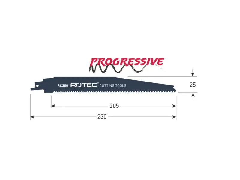 ROTEC Reciprozaagblad RC380