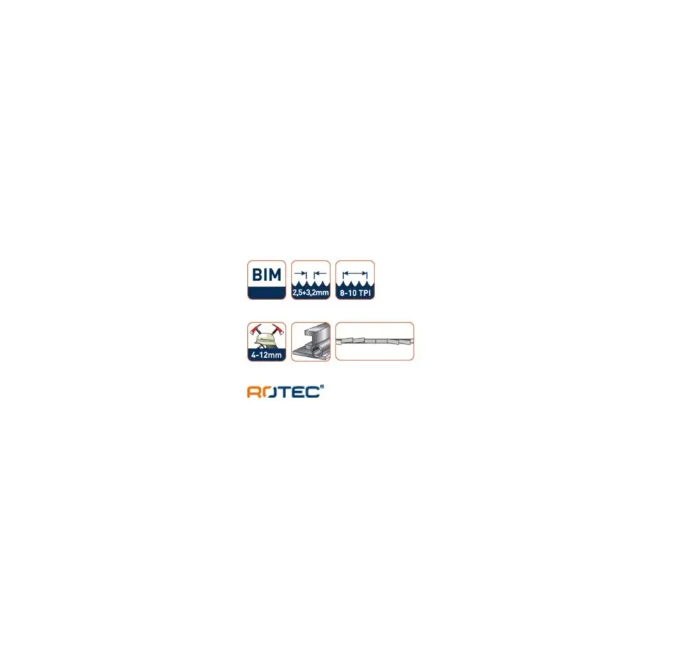 ROTEC Reciprozaagblad RC430 - specificaties 2