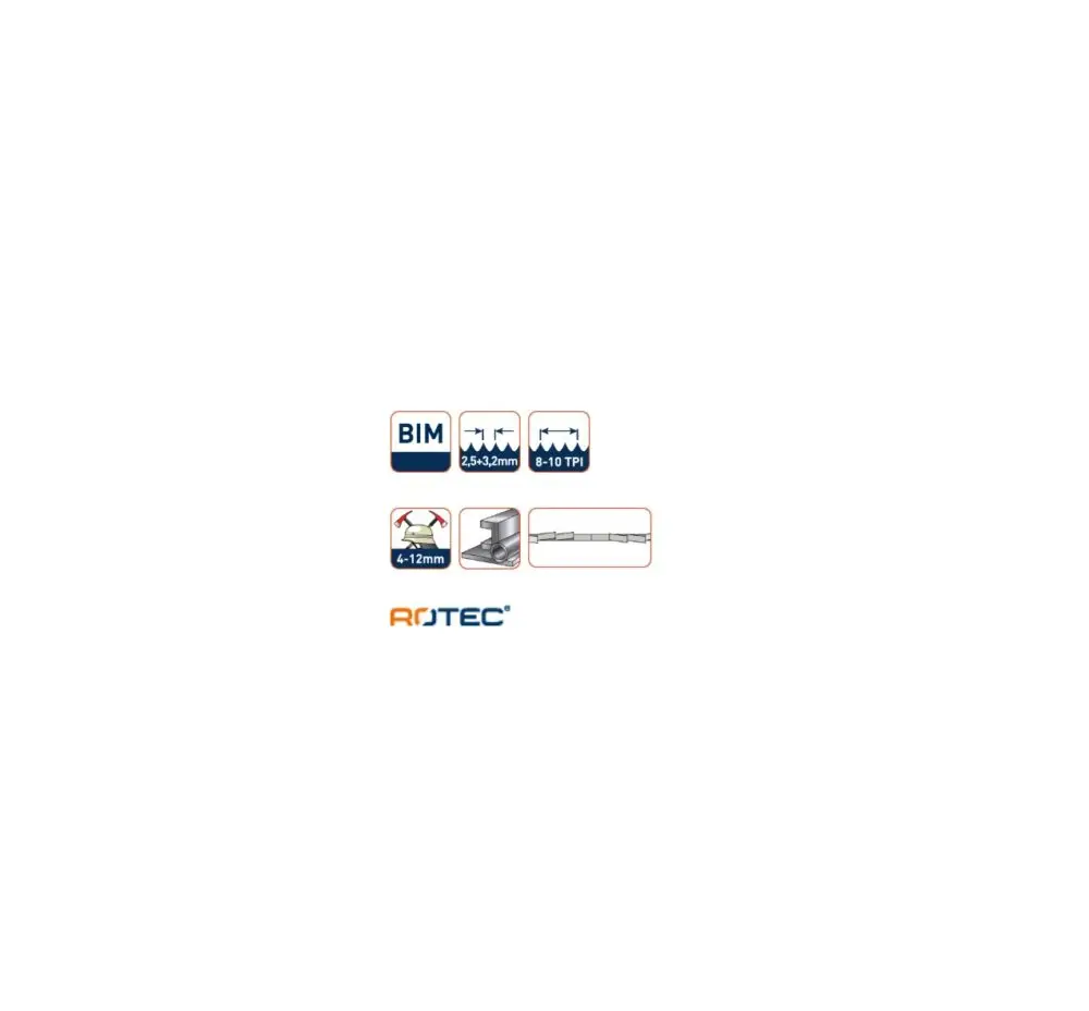 ROTEC Reciprozaagblad RC440 - specificaties 2