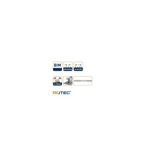 ROTEC Reciprozaagblad RC440 - specificaties 2