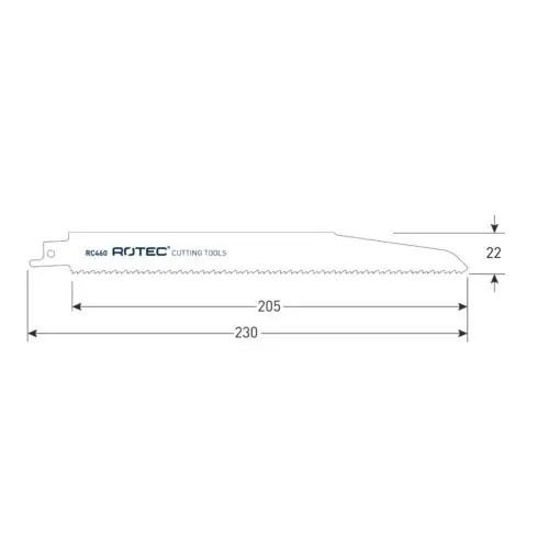 ROTEC Reciprozaagblad RC460
